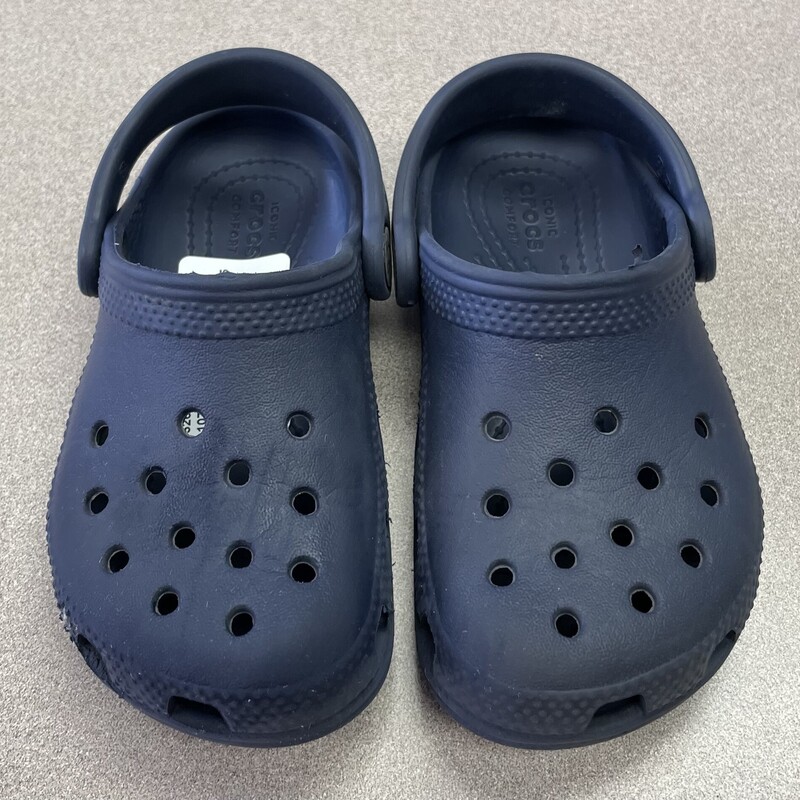 Crocs Clogs, Navy, Size: 9T