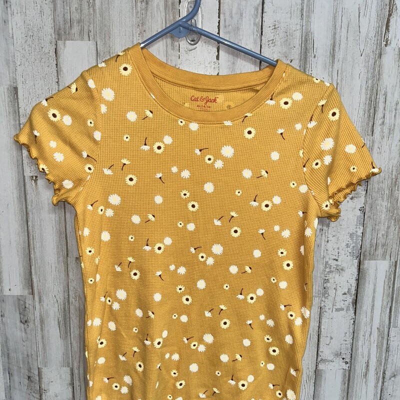 14/16 Yellow Floral Waffl, Yellow, Size: Girl 10 Up