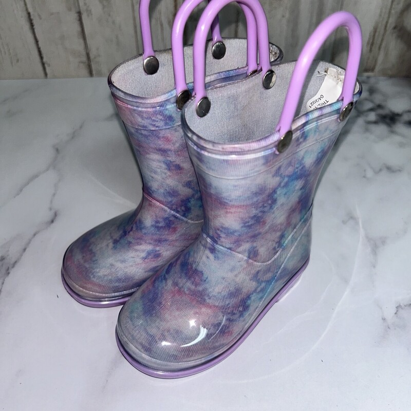 5 Purple Dye Rain Boots