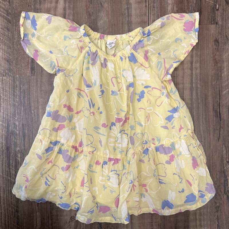 Gap Woven Tier Floral, Yellow, Size: Baby 18-24