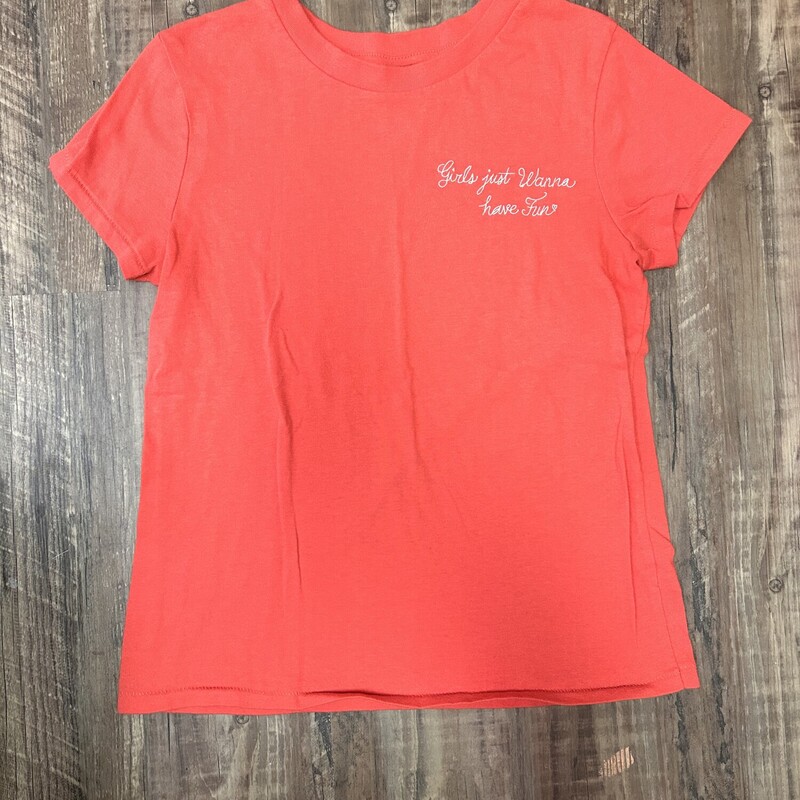JunkFood Girls Wanna Tee, Coral, Size: Adult M