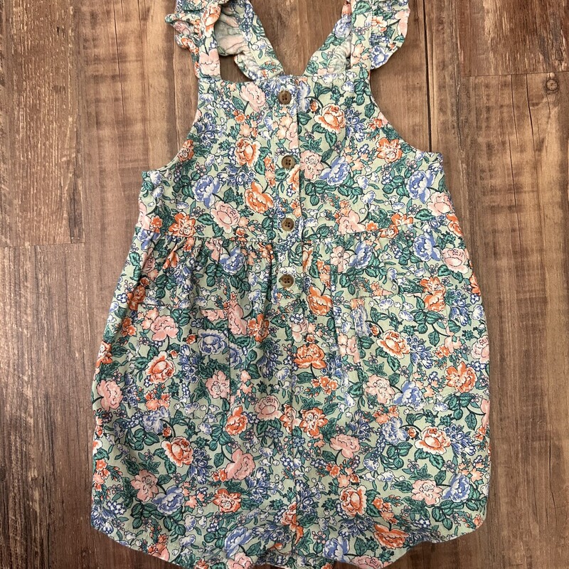 Old Navy Floral Romper, Mint, Size: Baby 12-18