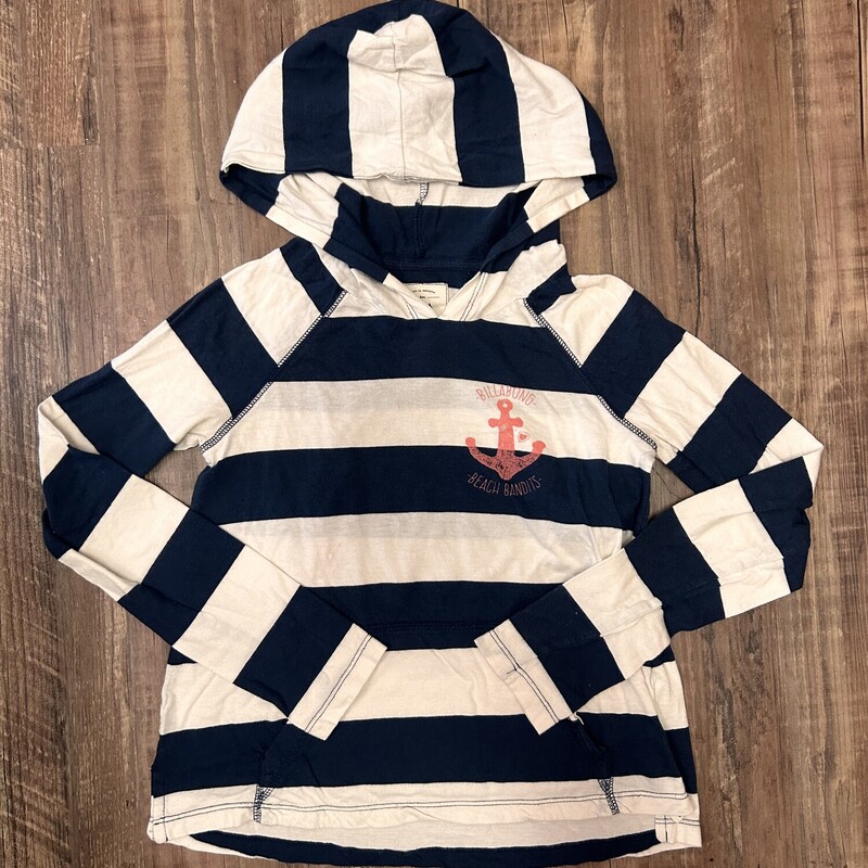 Billabong Hooded Stripe, White, Size: Youth Xs
Tag says M, estimated 7