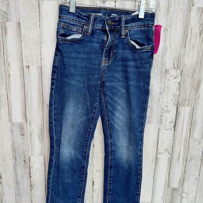 7 Denim Skinny Jeans, Blue, Size: Boy 5-8