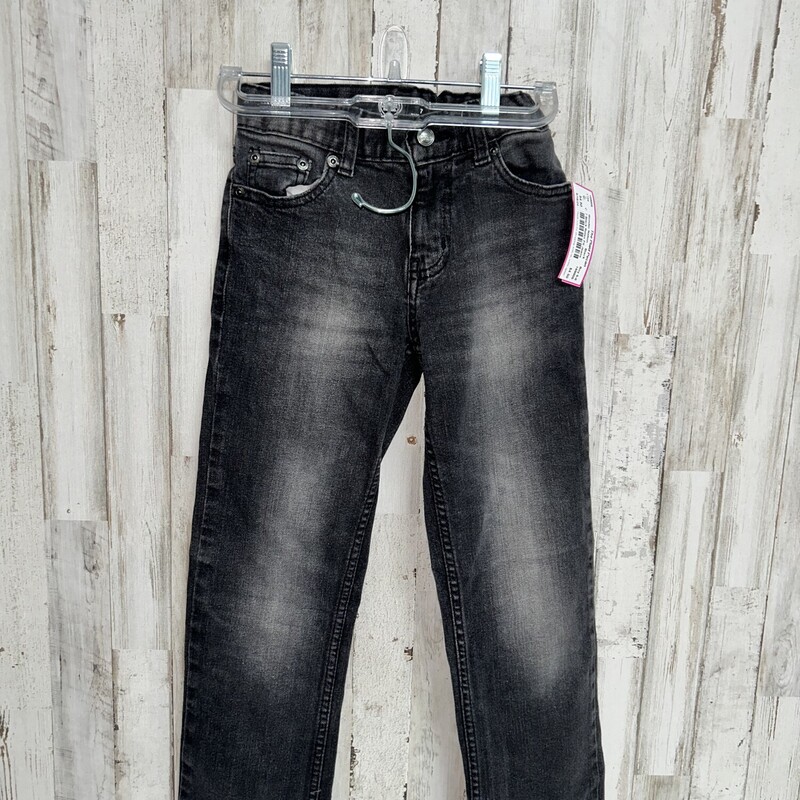 7 Black Relax Fit Jeans, Black, Size: Boy 5-8
