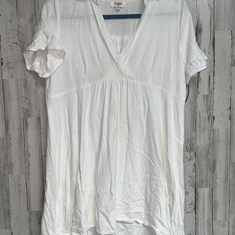S White Collar Dress, White, Size: Ladies S
