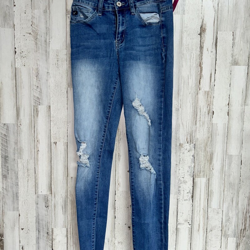 Sz5 Ripped Skinnies, Blue, Size: Ladies S