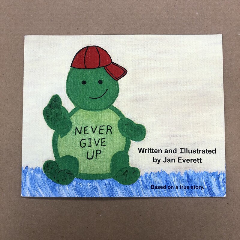 Never Give Up, Size: Back, Item: Paper