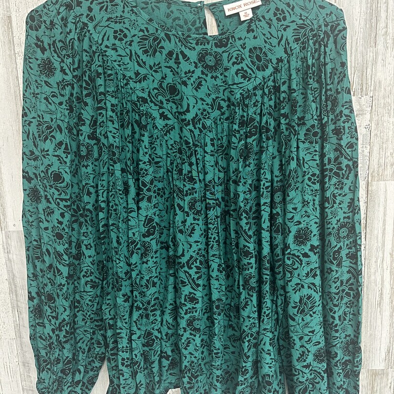 M Green Floral Blouse