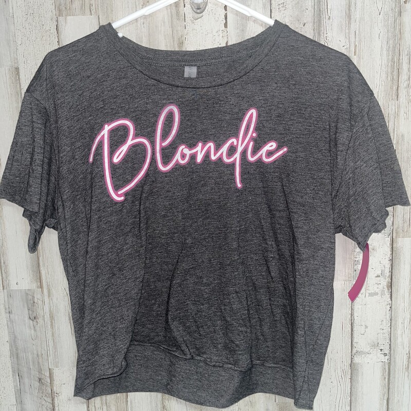 L Blondie Crop Tee, Grey, Size: Ladies L