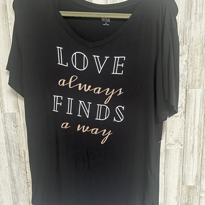 S Love Always Finds A Way, Black, Size: Ladies S