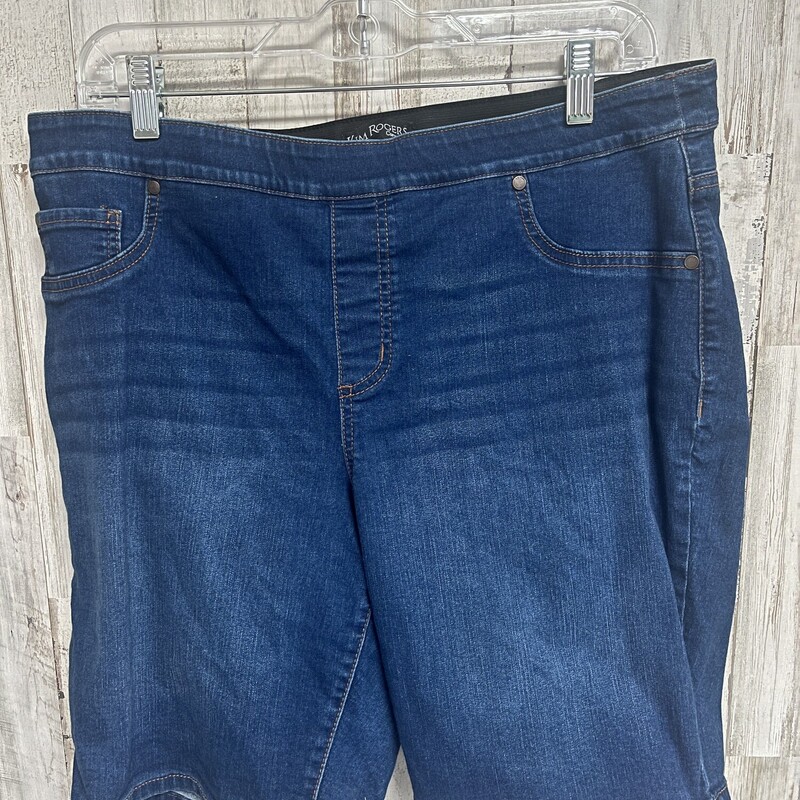 16W Pull On Denim Shorts, Blue, Size: Ladies XL