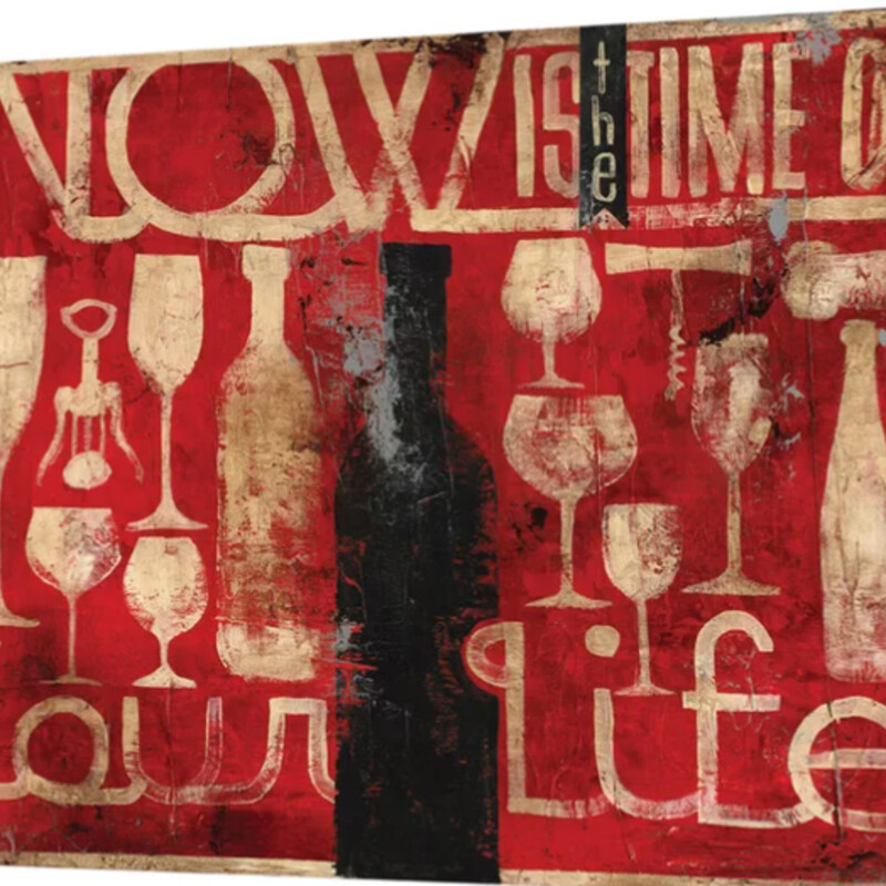 Now Time Of Your Life Wood Wall Decor
Red Cream Brown
Size: 34x26H
Retail $200
Coordinating Piece Sold Separately