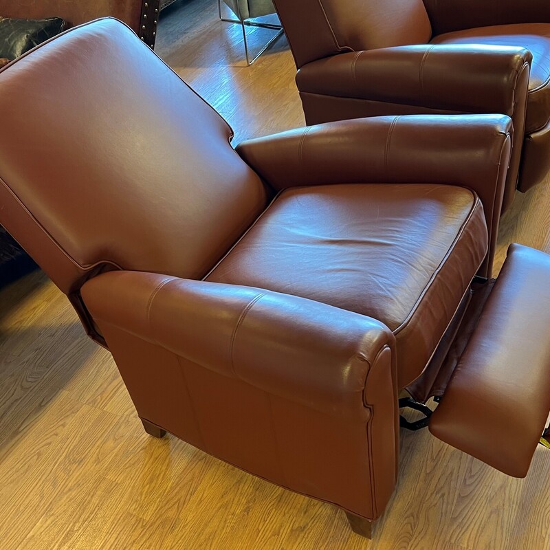 Brown Leather Recliner, Ethan, Allen
37in wide x 39in deep x 40in tall