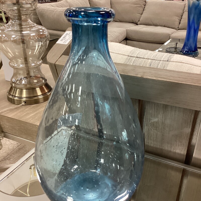 Bubble Vase, Blue, Rnd
15 in t