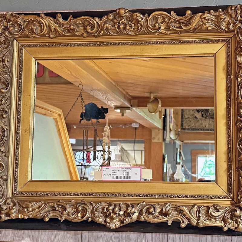 Filigree Framed Mirror