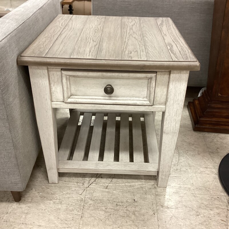 S/2 Gray End Tables