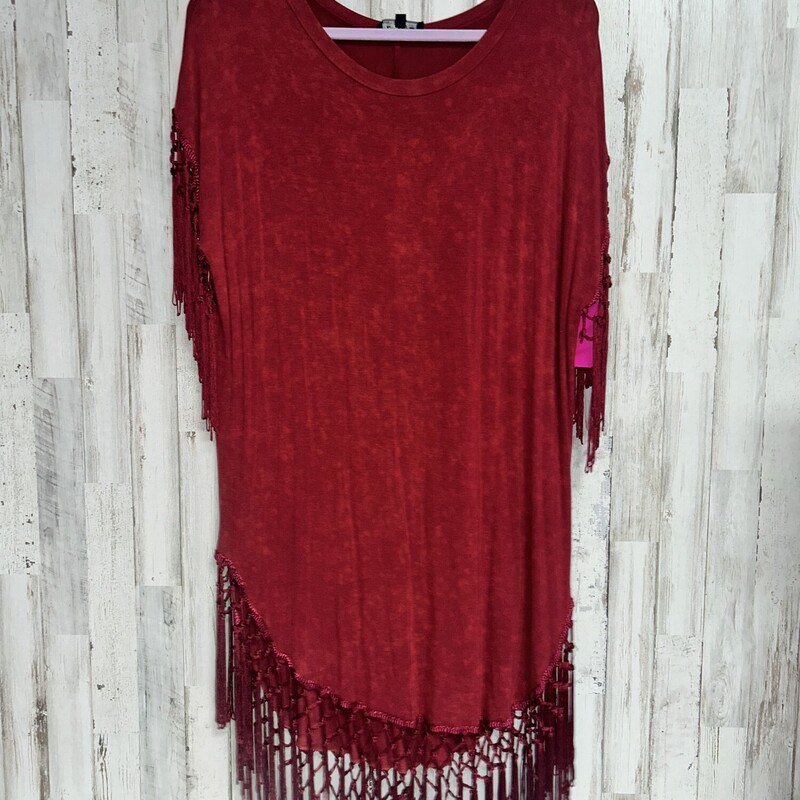 S Red Fringe Dress, Red, Size: Ladies S