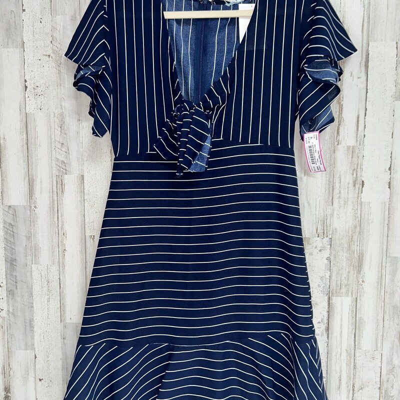 NEW M Navy Stripe Dress, Navy, Size: Ladies M