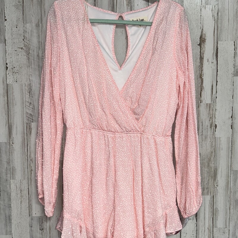 M Lt Pink Spotted Romper