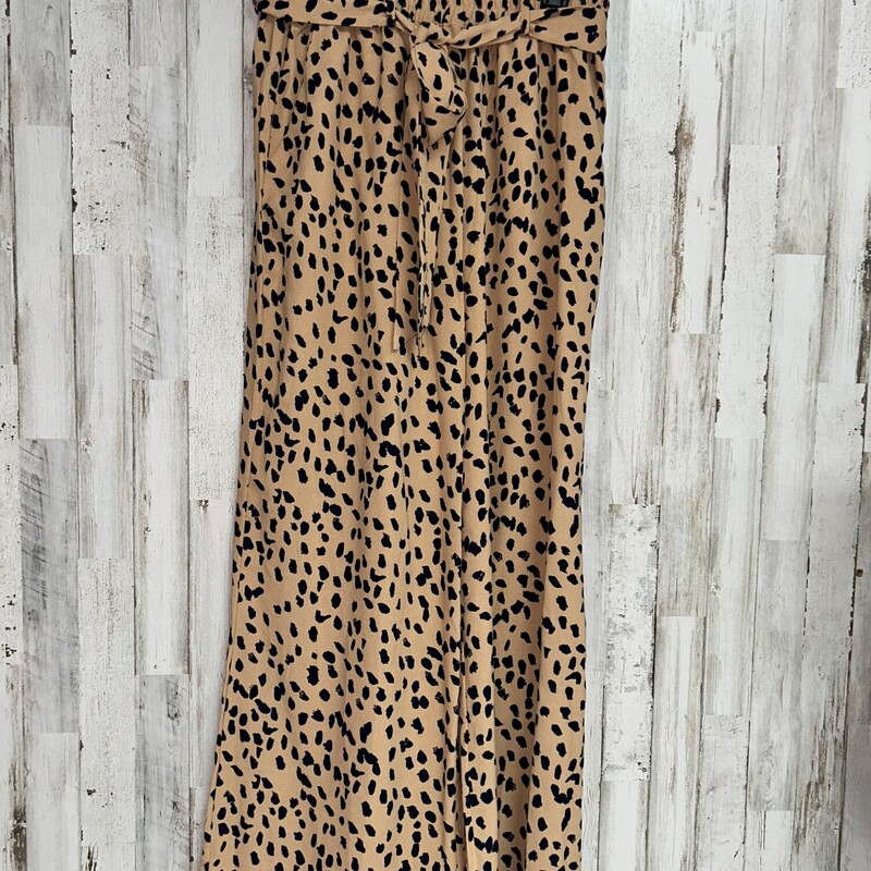 M Cheetah Tie Pants, Brown, Size: Ladies M
