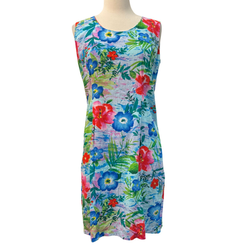 Jams World Dress<br />
Petite Fleur Design<br />
Sleeveless<br />
Aqua, Red, Blue, Pink, Green, Lime, and Lilac<br />
Size: XL