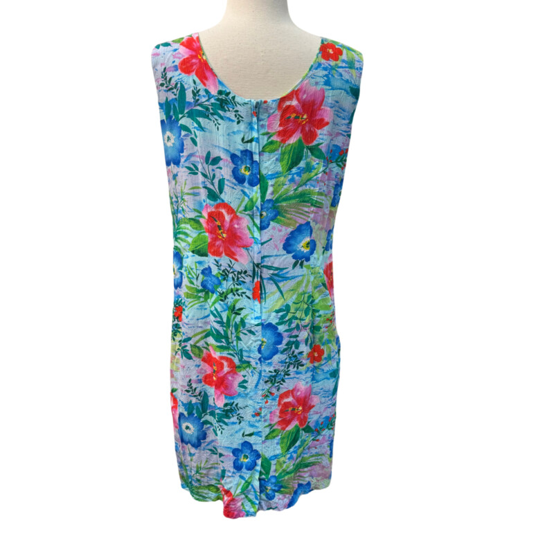 Jams World Dress<br />
Petite Fleur Design<br />
Sleeveless<br />
Aqua, Red, Blue, Pink, Green, Lime, and Lilac<br />
Size: XL