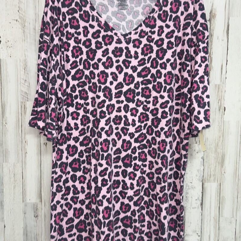 L/XL Pink Cheetah Nightgo