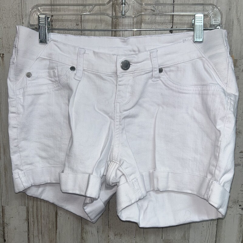 M White Cuff Shorts