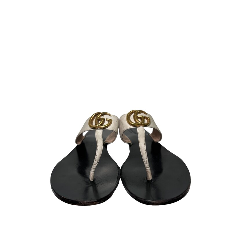 Gucci Marmont Sandals, Cream, Size: 37