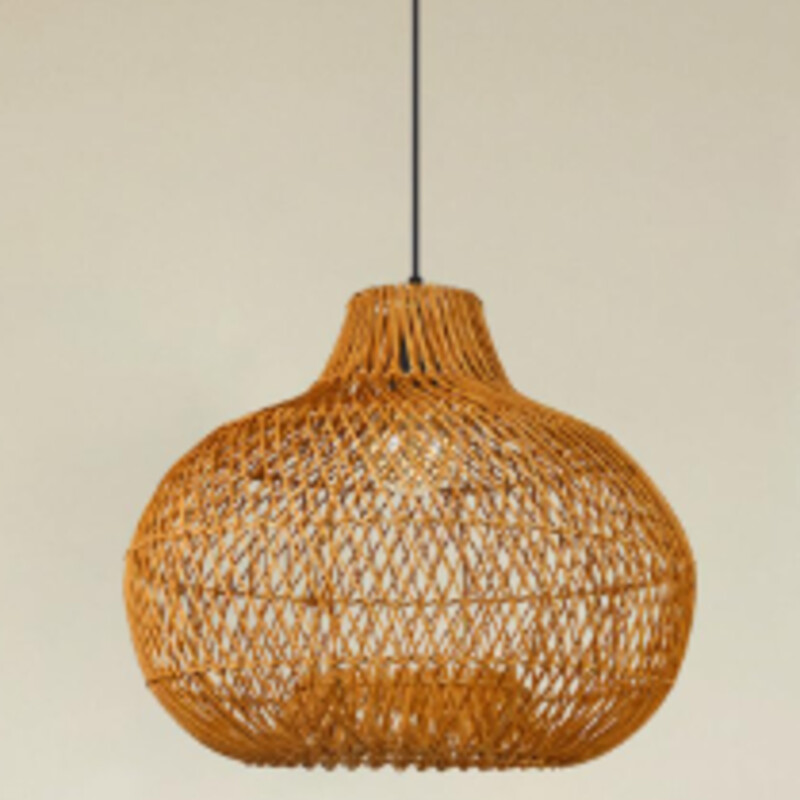 Rattan Wicker Chandelier
Natural Rattan Wicker with Black Cord
Size: 24x24
NEW