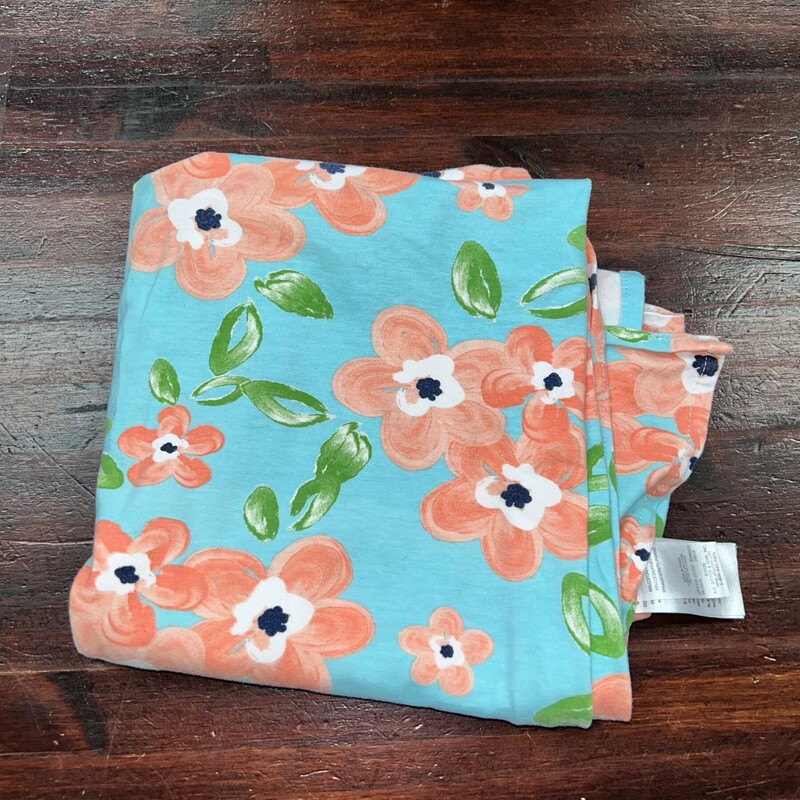 Teal Floral Swaddle Blank