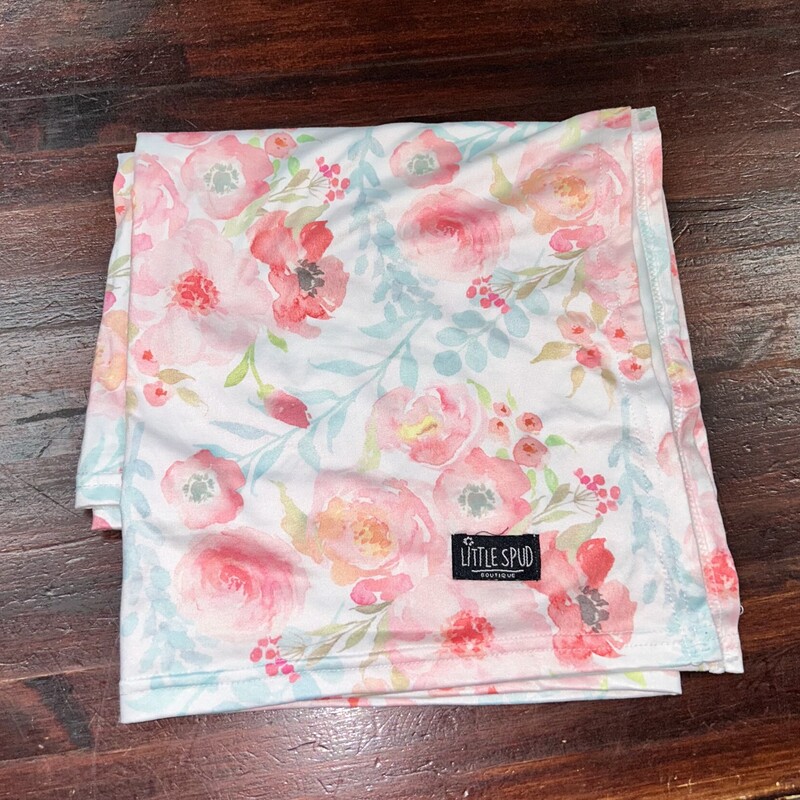 Pink Floral Swaddle Blank