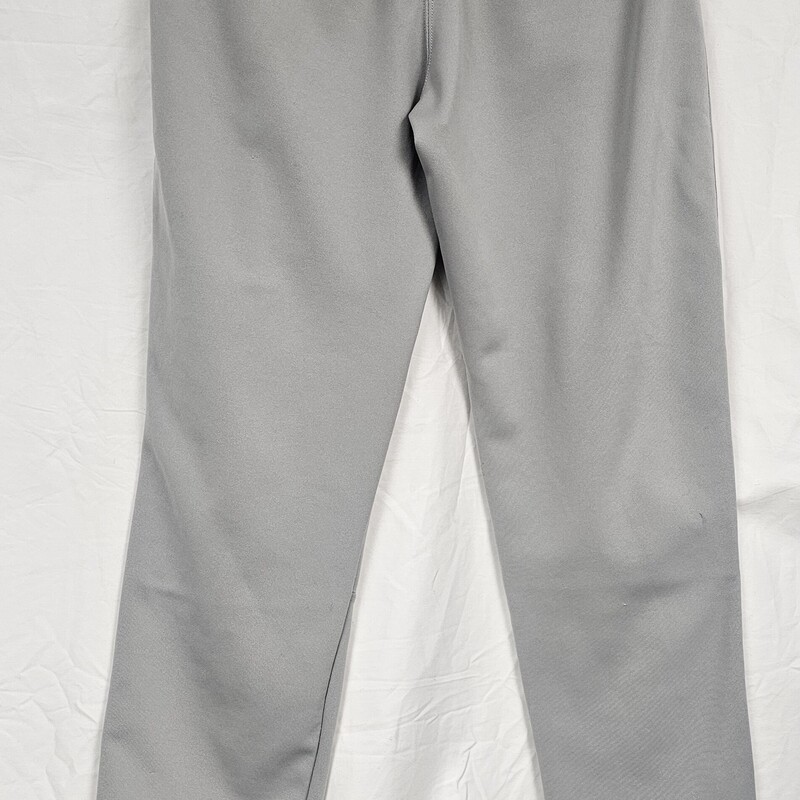 Under Armour Open Leg Baseball Pants, Gray, Size: M, Button Waist, belt loops,  Hem cut on bottom.