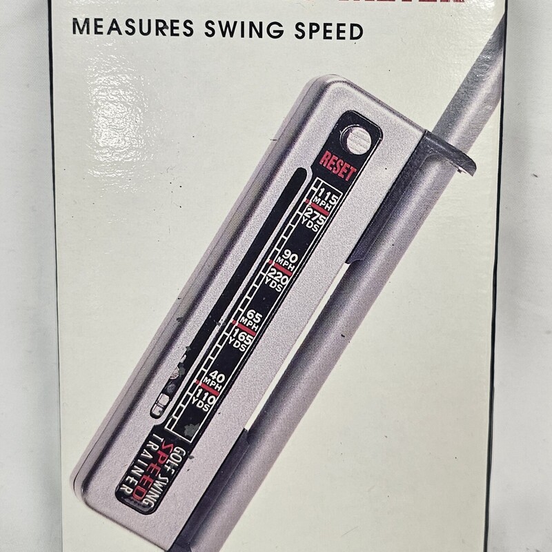 Claybrooke Golf Swing Meter, Measures Swing Speed, new in box