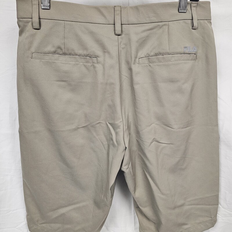 Fila Golf Shorts, Tan, Mens Size: 32, Like New
