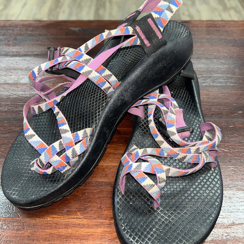 A9 Purple Aztec Sandals