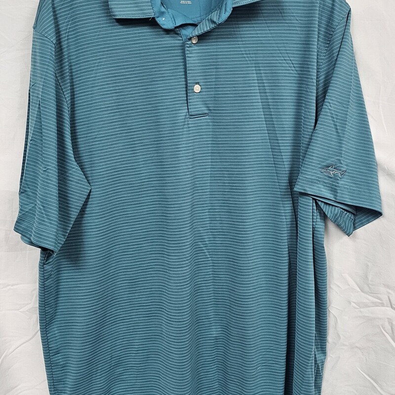 Greg Norman Play Dry Golf Polo, Green, Mens Size: Large, Like New