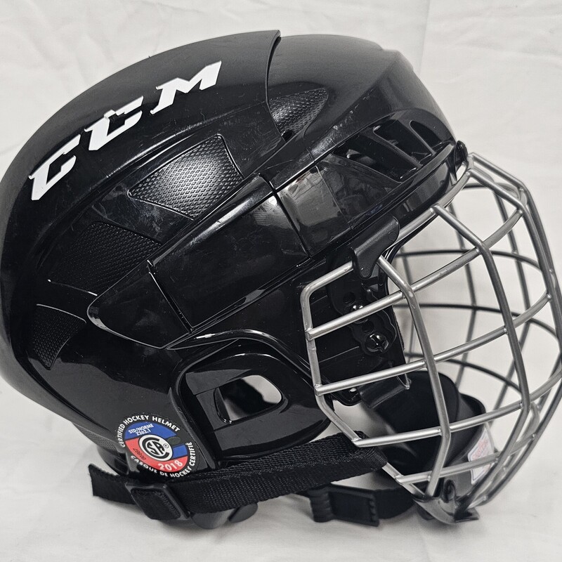 CCM FL40 Hockey Helmet Combo, Black, Size: S, Certification good Through November 2024