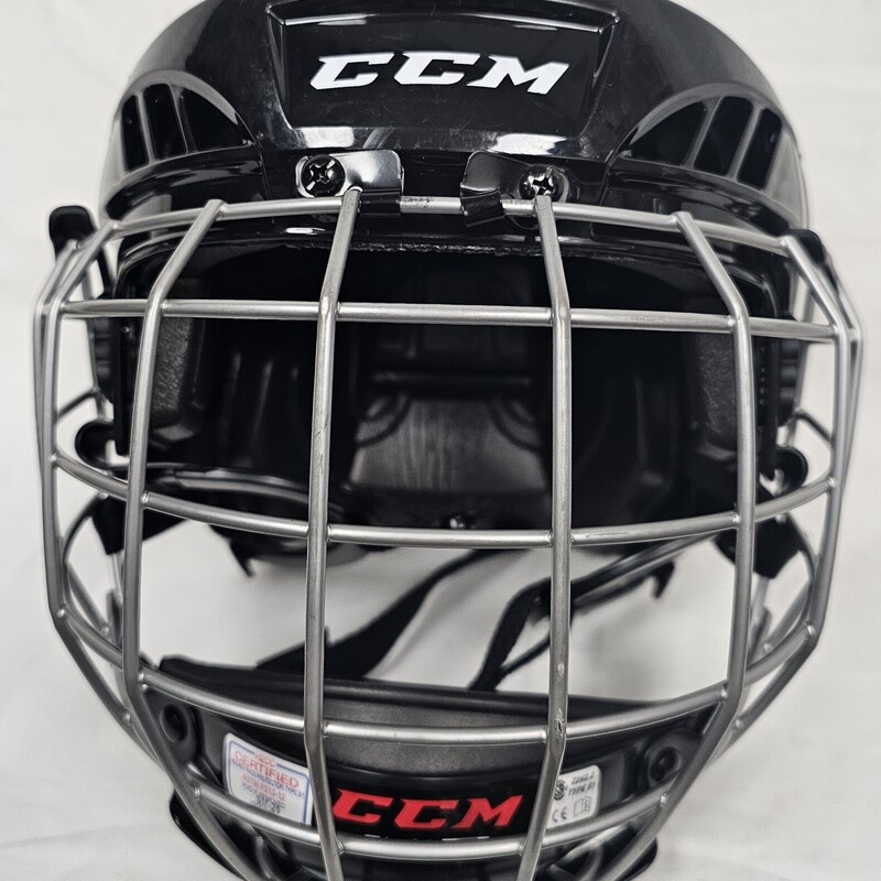 CCM FL40 Hockey Helmet Combo, Black, Size: S, Certification good Through November 2024
