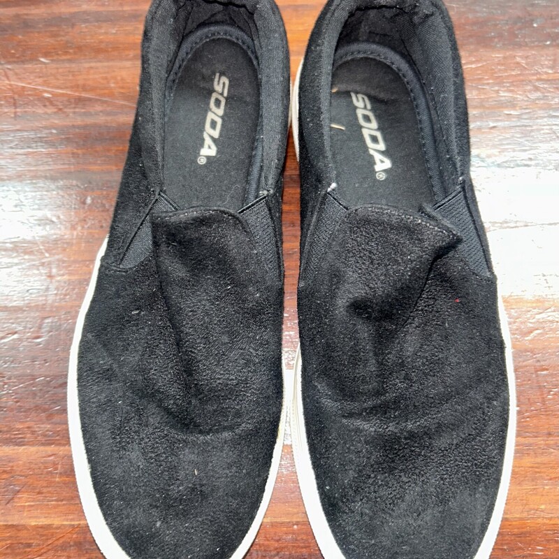 A6 Black Suede Sneakers, Black, Size: Shoes A6