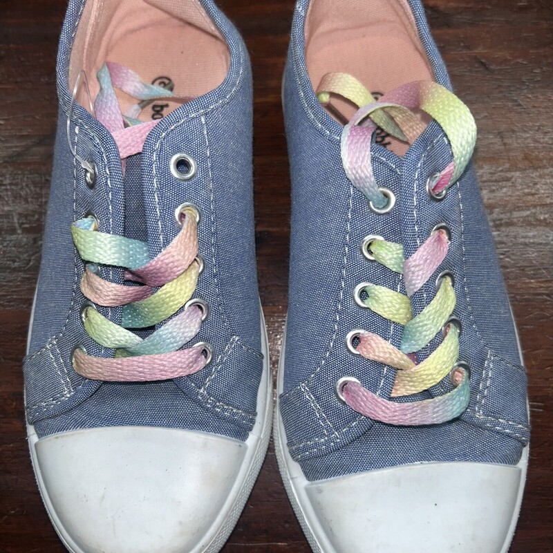 Y2 Chambray Sneakers, Blue, Size: Shoes Y2