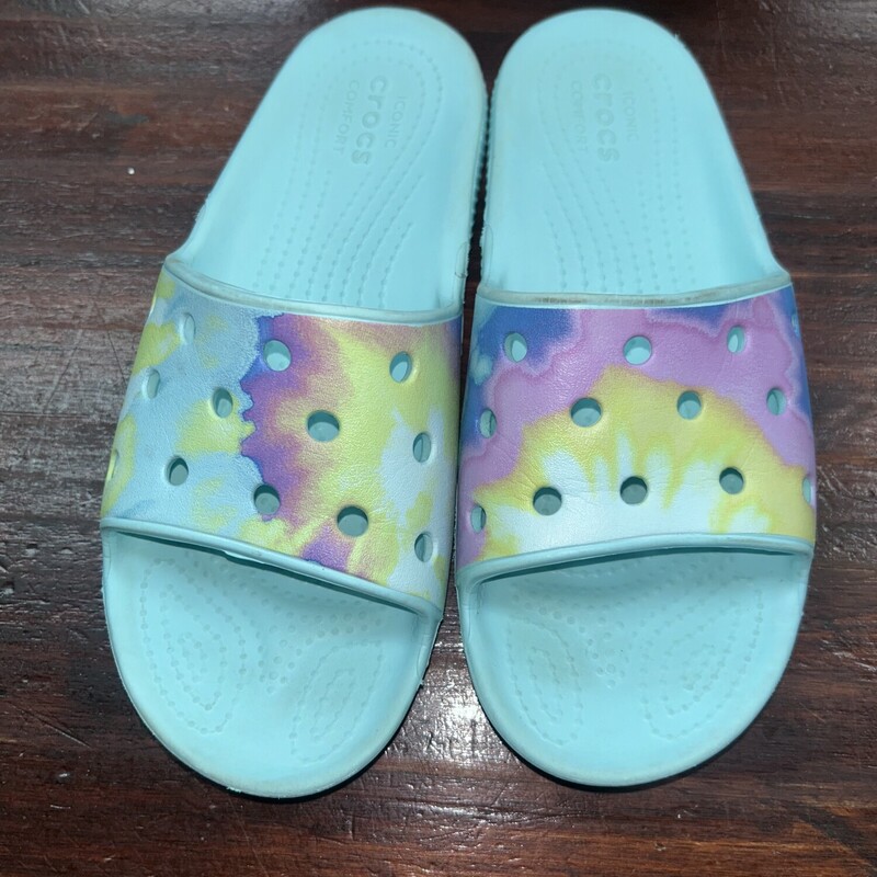 Y4 Blue Dye Sandals