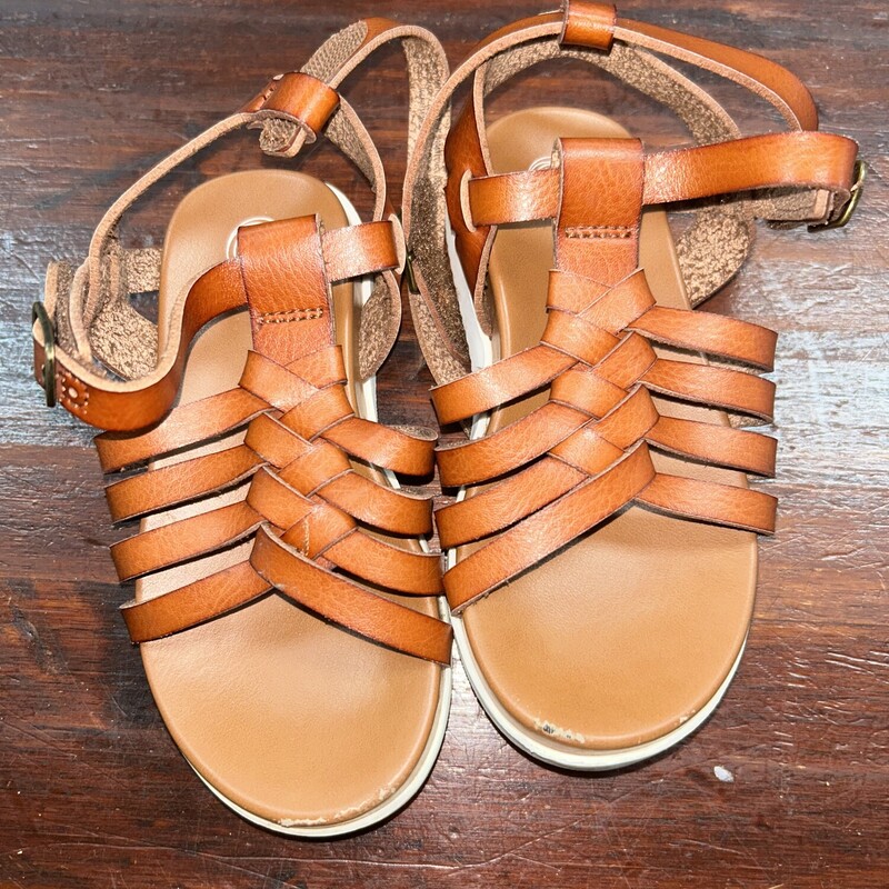 7 Brown Braided Sandals