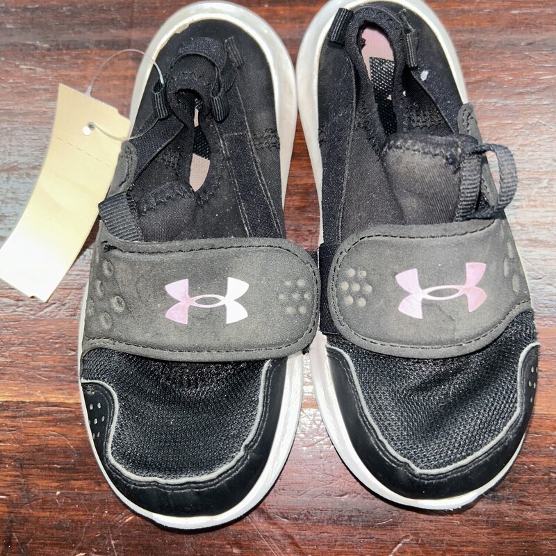 10 Black/Pink Tennis Shoe, Black, Size: Shoes 10