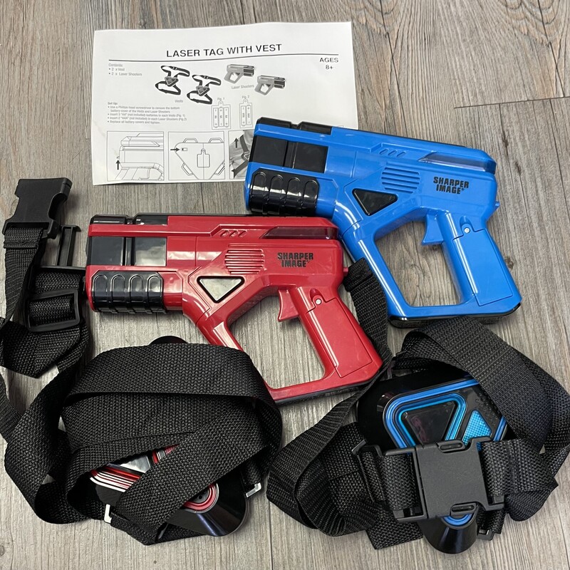 Laser Tag Set, Blue /re, Size: Pre-owned