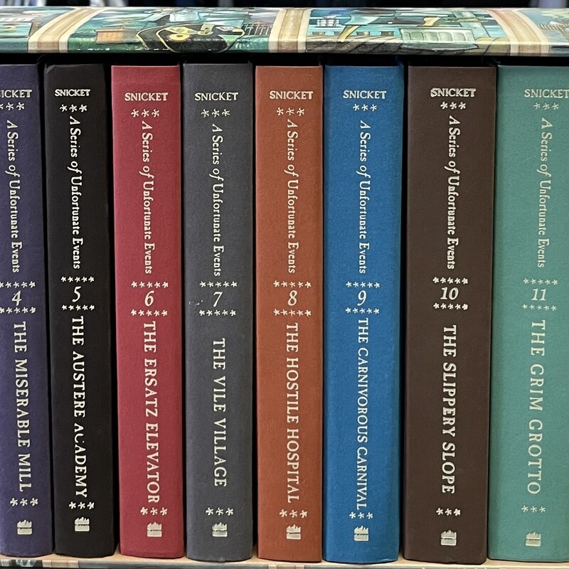 A Series Of Unfortunate Events
Multi, Size: Hardcover
Includes thirteen books.