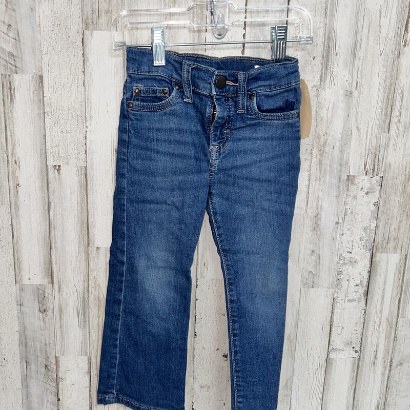 4T Denim Flare Jeans, Blue, Size: Girl 4T
