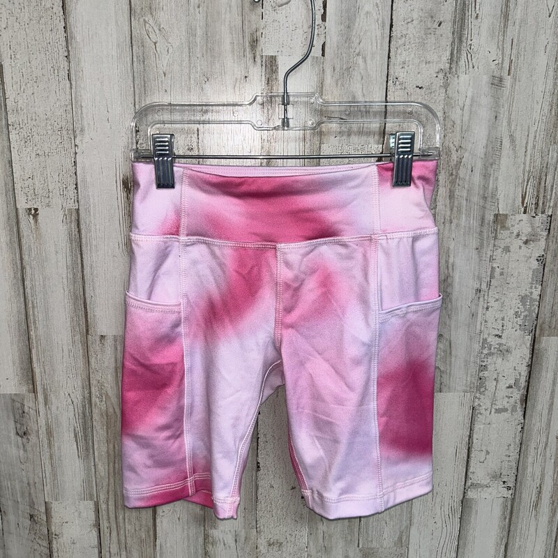 7/8 Pink Dye Biker Shorts