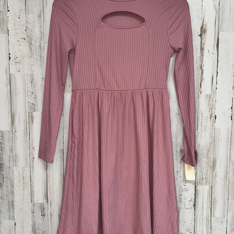 14 Mauve Ribbed Dress, Pink, Size: Girl 10 Up